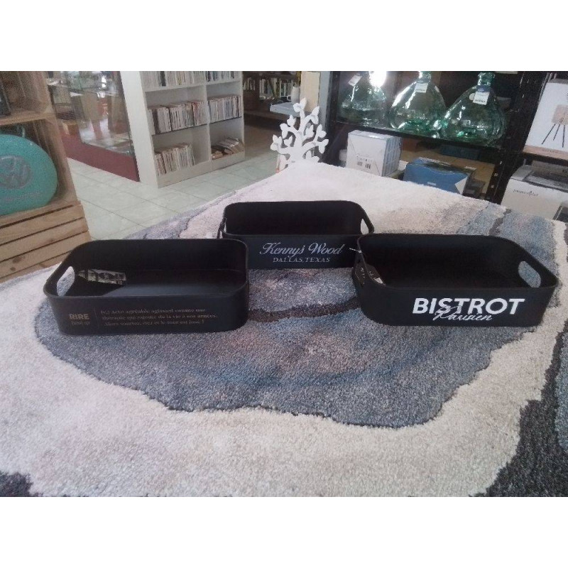 PLATEAU EN METAL  33X20X8