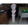 BUSTE SUR SOCLE EN PLATRE