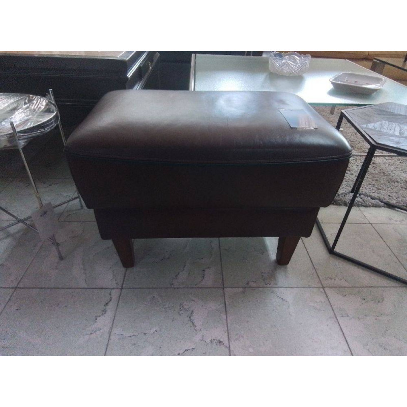 REPOSE PIEDS CUIR BRUN