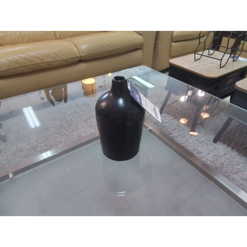 VASE FAÏENCE NOIR