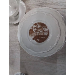 SERVICE EN PORCELAINE ALLEMANDE DECOR BOULANGER
