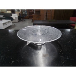 PLAT A TARTE SUR PIED EN VERRE