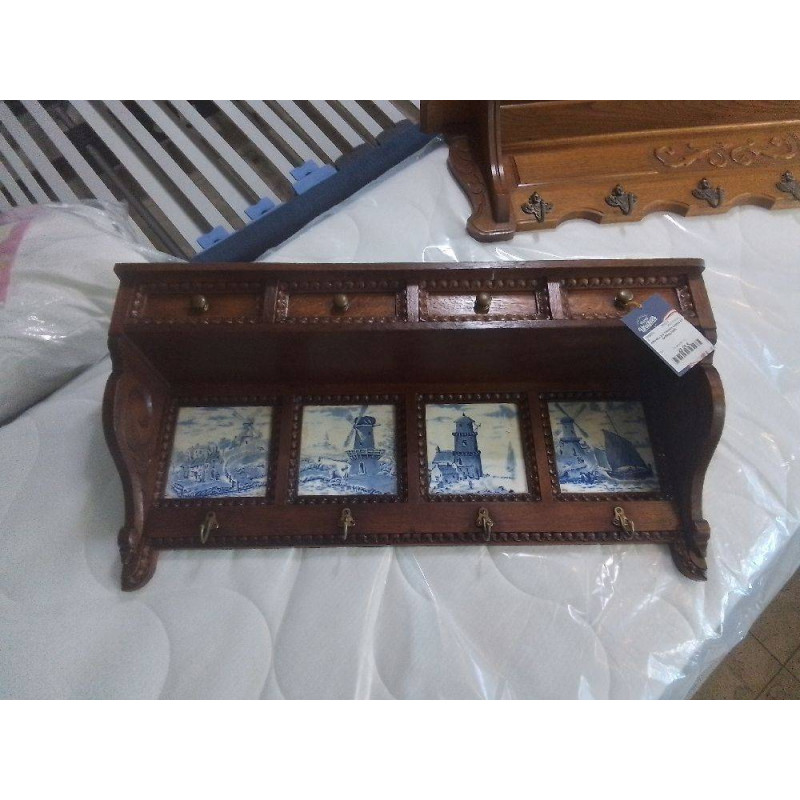 ARCHELLE 4 TIROIRS CHENE ET CARRELAGES