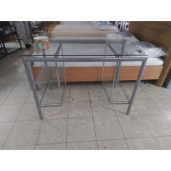 BUREAU ENFANT METAL ET VERRE 