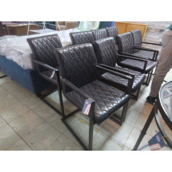 SERIE DE 4 CHAISES A...