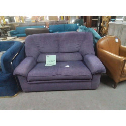 CANAPÉ 2 PLACES TISSU BLEU