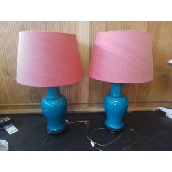 LAMPE DE SALON FAIENCE...