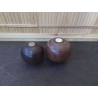 LOT DE 2 BOULES DE BOULINGRIN EN BOIS DE GAIAC