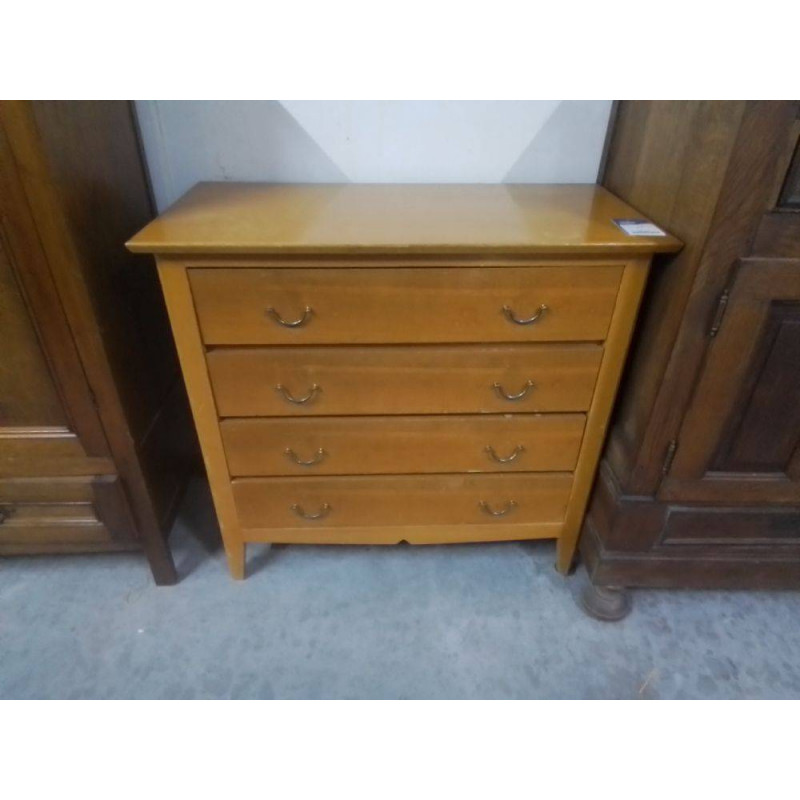 COMMODE 4 TIROIRS PLACAGE CHENE