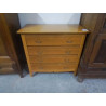 COMMODE 4 TIROIRS PLACAGE CHENE