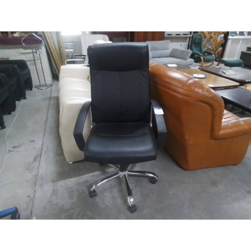 FAUTEUIL DE BUREAU SKAI NOIR