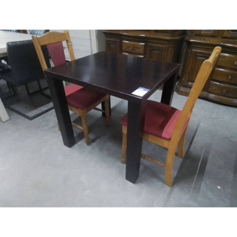 TABLE DE CUISINE BOIS FONCE