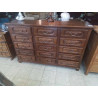 ARMOIRE COMMODE 15 TIROIRS EN CHENE