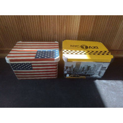 BOITE DE RANGEMENT THEME USA