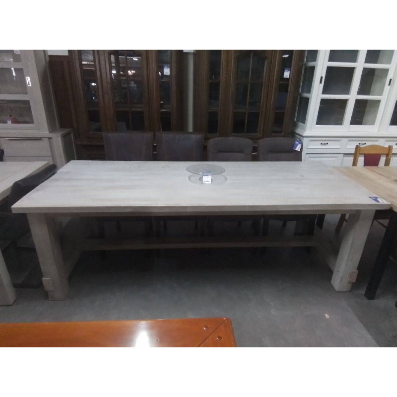 TABLE RECTANGULAIRE BOIS CERUSE