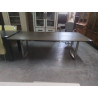 TABLE RECTANGULAIRE BOIS ET PIEDS EN ACIER