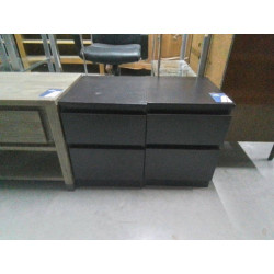 CHEVET 2 TIROIRS IKEA NOIR...