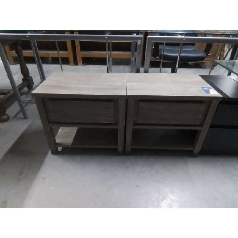 PAIRE DE CHEVETS MODERNES 1 TIROIR 