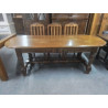 TABLE OVALE CHENE MASSIF 220X86