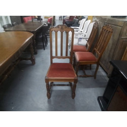 SERIE DE 6 CHAISES CHENE...