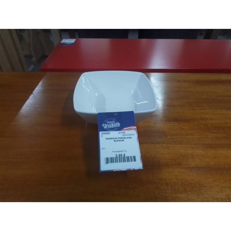 RAMEQUIN PORCELAINE BLANCHE