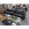 SALON CUIR BRUN FONCE ITALSOFA 2+2 DONT 2 RELAX MANUELS