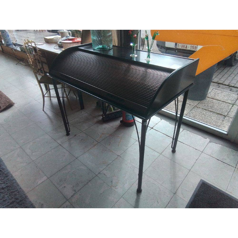 BUREAU A VOLET DESIGN ANNEES 80 PGNON ET PELHAITRE POUR LIGNE ROSET