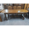 TABLE OVALE CHENE MASSIF 220X86