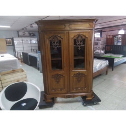 VITRINE 2 PORTES CHENE...
