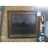 HUILE SUR TOILE PAYSAGE 50X59 SIGNE PETRUS VAN ASSCHE