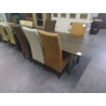 SERIE DE 6 CHAISES EN TISSU COLORE