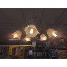 LUSTRE 5 BRANCHES METAL DECOR VEGETAL
