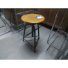 TABOURET REGLABLE BOIS ET METAL