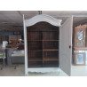 ARMOIRE 2 PORTES ANCIENNE CHENE PATINE GRIS 149X60X233