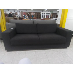 CANAPE 2 PLACES TISSU GRIS...