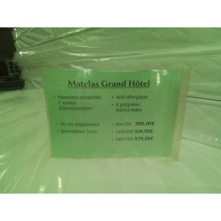 MATELAS GRAND HOTEL 160X200 RESSORTS ENSACHÉS 30CM