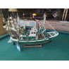 MAQUETTE CHALUTIER VERT