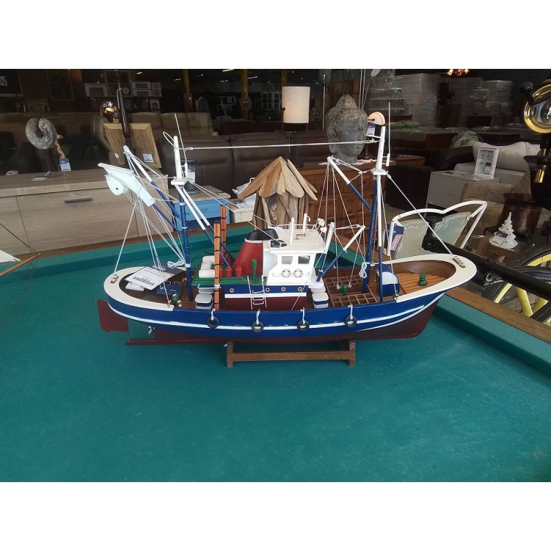 MAQUETTE CHALUTIER BLEU