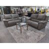 SALON 2+2 CUIR BRUN AVEC 2 RELAX ELECTRIQUES INCLUS