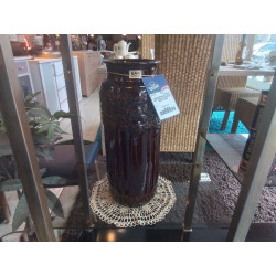VASE CERAMIQUE VINTAGE BRUN...