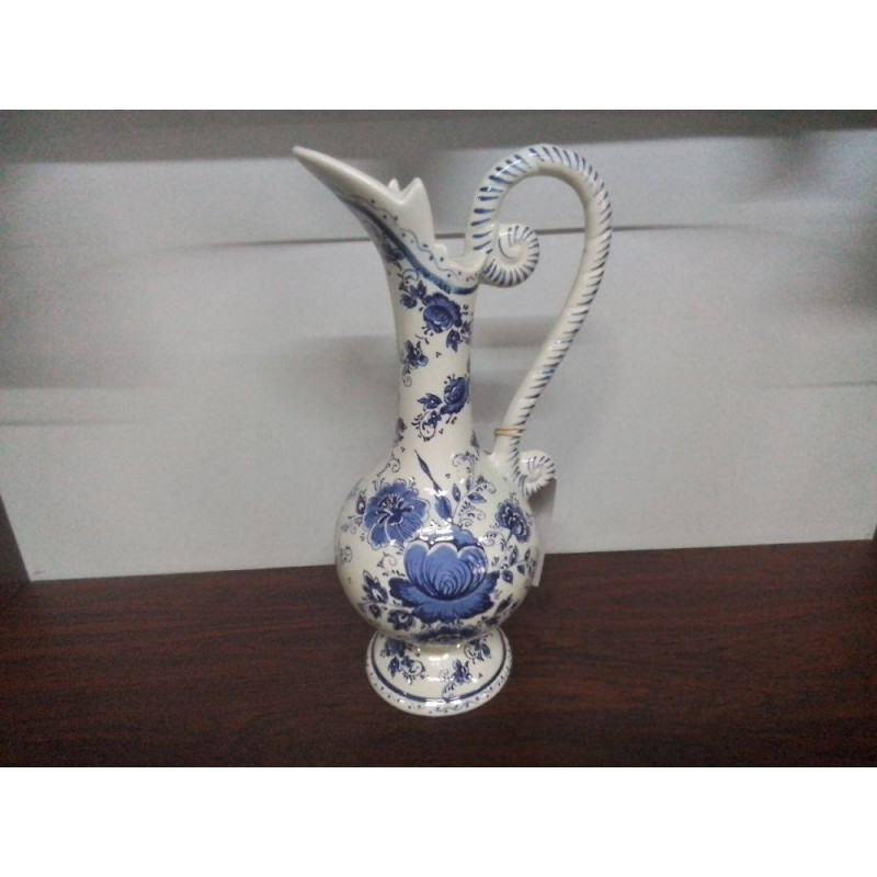 VASE AIGUIERE H BECQUET FAIENCE 29 CM