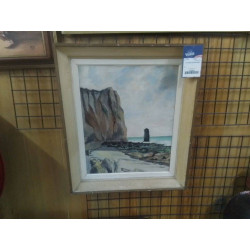 HUILE SUR TOILE FALAISES