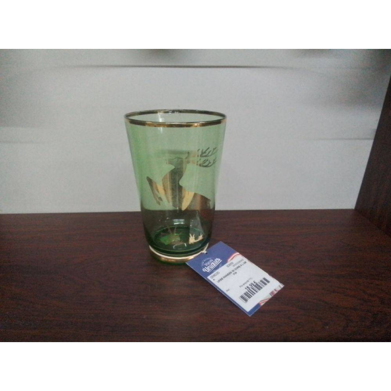 VASE ANNEES 30 DORE A L OR FIN