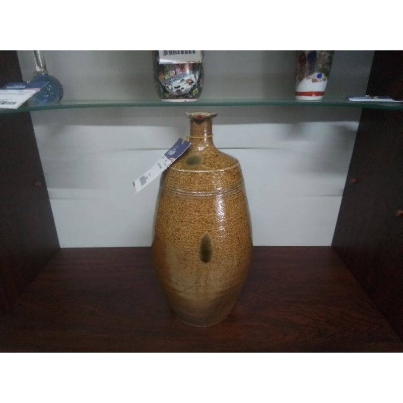 VASE EN GRES BRUN