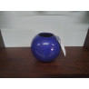 VASE BOULE CERAMIQUE BLEUE
