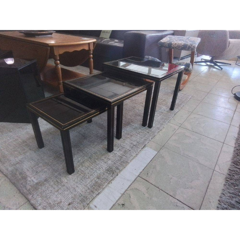 ENSEMBLE DE 3 TABLES GIGOGNES PIERRE VANDEL 