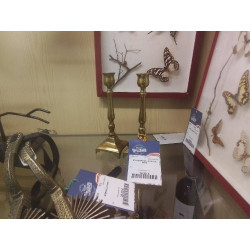 BOUGEOIRS EN LAITON LA PAIRE