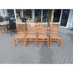 SERIE DE 4 CHAISES EN TECK 