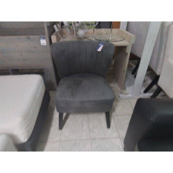 SIEGE EN TISSU GRIS 