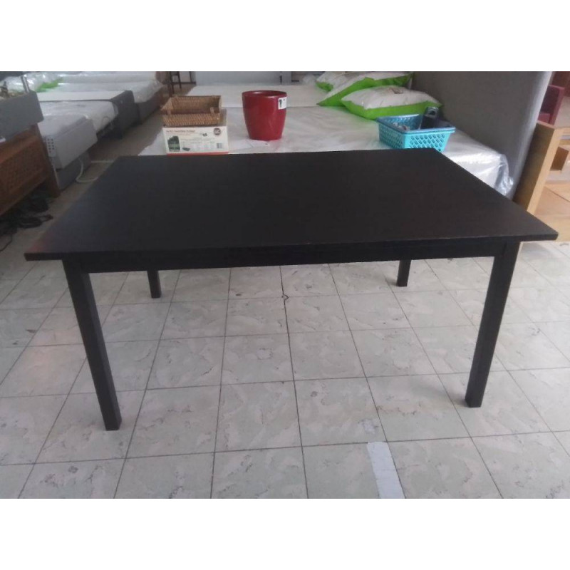 TABLE DE CUISINE IKEA NOIRE AVEC ALLONGE 